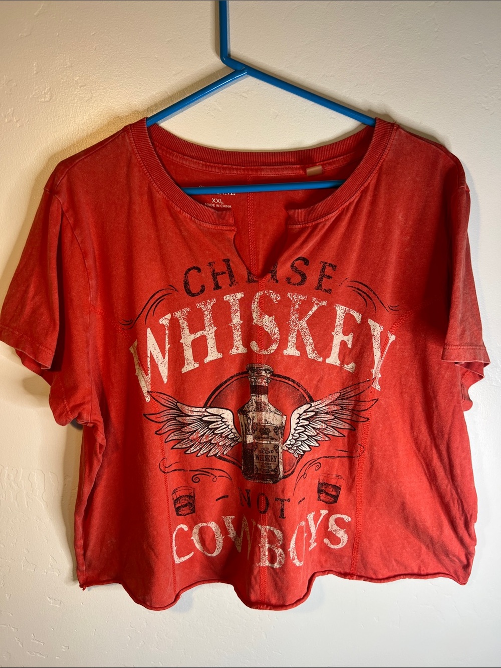 Shyanne Red Whiskey Graphic Short Sleeve Tee